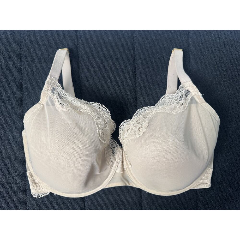 Natori Elusive Full Fit Contour Bra Scalloped Lace Size 34H
